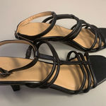 Naturalizer  Womens‎ Size 10 Starla Leather T-Strap Heels Black Photo 0