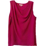 CAbi  Polka Dot‎ Floral Drape Neck Tank Size Medium #983 Photo 1