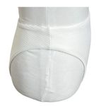 Seafolly  Essentials Ribbed Bikini Bottoms Women’s Size 4 High Cut White Swim Photo 3