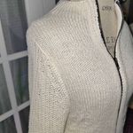 Pilcro and the Letterpress Anthropologie Pilcro Womens Creme Dolman Sleeve Full Zip Cardigan Sweater Medium Photo 2