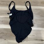 La Blanca  Button Black Low Back One Piece Swimsuit Women’s 16 Photo 1