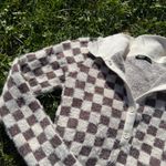 SheIn Checkered Soft Sweater Photo 1