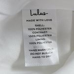 Lulus White Chiffon Tie-Sleeve Wedding Dress NWT Size Small White Formal Dress Photo 10