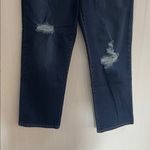 Levi's LEVI’S Ribcage Straight Ankle Jeans Button Fly High Rise Dark Distressed Size 30 Photo 4