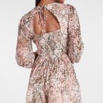 EXPRESS  Abstract print pleated button front romper size XL Photo 1