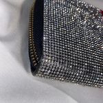 Zip around wallet BEAUTIFUL CLEAR RHINESTONES sparkling wallet Silver Photo 6