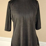 Eloquii NWT ‎ Womens Black Ribbled Mock Neck Top 14 16 Photo 0