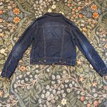 REWASH  Denim Jacket Womens Small Blue Trucker Jean Dark Wash Button Front Photo 7