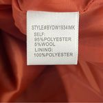 Gianni Bini  Burnt Orange Wool Blend Faux Wrap Asymmetrical Hem Skirt Size Large Photo 3