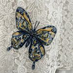 Desigual  White Lace Butterfly Embroidered Skirt Boho 40 EU / 6 US New Photo 7