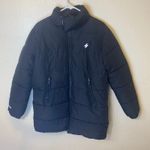 Superdry  Women's Longline Sports Puffer Jacket Black Size 8 Winter Photo 0