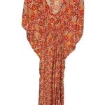 Anthropologie Rujuta MARIE CINCH KAFTAN  RED IKAT Dress size XS/S Photo 0