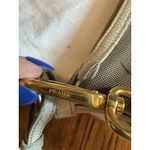 Prada Vintage Logo Jacquard Shoulder Bag Crossbody Womens Beige Italy BT0706 Photo 8