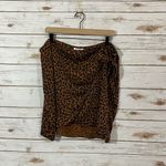 Good American  Faux Wrap Mini Skirt - Chia Leopard - 5 (2XL) Photo 14