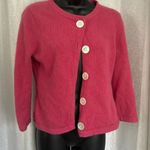 DUSTY ROSE ANGORA CARDIGAN Sweater Sz: M Pink Size M Photo 0