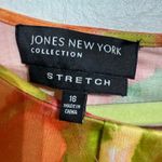 Jones New York Yellow Floral Sleeveless Midi Dress Sz 16 Photo 3
