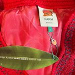 Farm Rio Summer Foliage Scarf Red Maxi Dress Size Large Special Event Photo 1