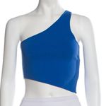 ALC Frank NWT A.L.C Colby One Shoulder Asymmetrical Blue Royal Crop Top Shirt Tank Top Photo 2