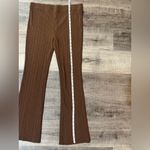 Vince  Ribbed Flare Pants in Brown Photo 6