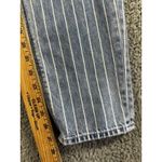 American Eagle  Mom Jeans Women 4 High Rise Striped Blue Denim Pants‎ Photo 4