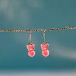 3Pair Cute Little Mini‎ Animal Fox, Bear Drop Earrings, Unique Accessories Photo 5