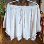 Love Shack Fancy Dahlia Peasant Blouse with Crochet Trim Size 2 Excellent Cond Photo 0