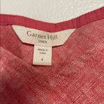 Garnet Hill  WOMENS 100% LINEN RED SLIP MAXI DRESS 4 Photo 1