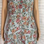 Turquoise Floral Dress, Size 3/4 Blue Photo 1