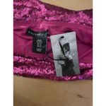 Sincerely Jules New Women’s  Sequined Ruched Mini Skirt Dark Pink size Medium Photo 6