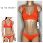 Robin Piccone New.  sunrise orange bikini. Small. Retails $168 Photo 1