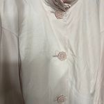 Betsey Johnson Betsy Johnson blush pink rose button trench coat sz 3X Photo 7