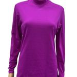 Champion  Athletic Fitted Fuchsia Long Sleeve Fleece Lined Mock Neck Shirt XL Photo 0