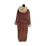 L.L Bean Women’s Robe Large Hooded Wicked Plush Pink Photo 1