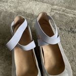 Vionic  Ellery Shoes Womens 6 Metallic Silver Comfy Low Wedge Elastic Ankle Strap Photo 1