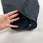 ZARA Black Poplin Canvas Wide Leg Utility Pant L Photo 7