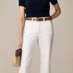 J.Crew NWT Petite High-rise Kickout Jean White Photo 0
