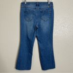 1822 Denim  High-Rise Demi Bootcut Raw Hem Jeans, Size 8 Photo 6