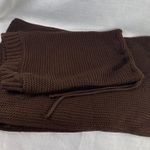 Sociology Brown Drawstring Hat &Infinity Scarf Set Photo 2