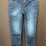 Wallflower Ankle Cropped Jeans with Distinctive Fading, Size 5 (BROKEN ZIPPER) Blue Photo 0