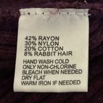 Loft  Short Sleeve Ribbed Sweater Purple Size S Photo 5