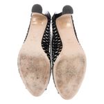 Aquatalia Roxy Cutout Peep Toe Heels - Black Patent Leather - 9.5 Photo 4