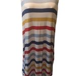 Lane Bryant Stretch Striped Maxi Tank Jersey Knit Dress 18/20 Beach Ruched Hem Photo 2