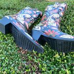 Corky's Women's Rodeo Paisley Rain Boot Western Boho Hippie Sz 6 Photo 2
