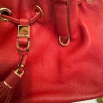 Michael Kors red tassel handbag and crossbody strap Photo 2