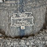 Queen Moda Women’s Blue Gray Smocked Cotton Lace Short Sleeve Blouse S Photo 2