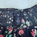 Gap  Navy Floral top boho flowy round neck S Photo 1