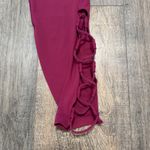 Lole  Womens Small High Waist Leggings Dark Pink Side Pockets‎ Lace Up Athletic Photo 2