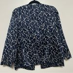 Pendleton  Womens Blazer Silk Blend‎ Navy White Abstract Print Jacket 16 Petite Photo 3