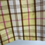 Vintage Bobbie Brooks Koratron Shorts Hot Pants Plaid High Waisted Yellow M 28" Size M Photo 3