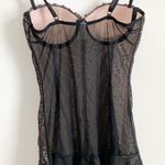 Black Lace Sheer Back Fitted Ruffle Bottom lingerie Nighty S/M Photo 5